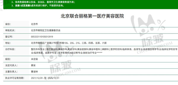 北京联合丽格第一医疗美容医院
